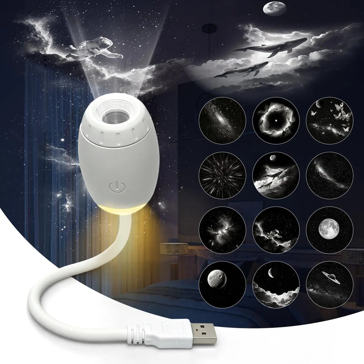 GalaxyDream™ Star Projector – USB LED
