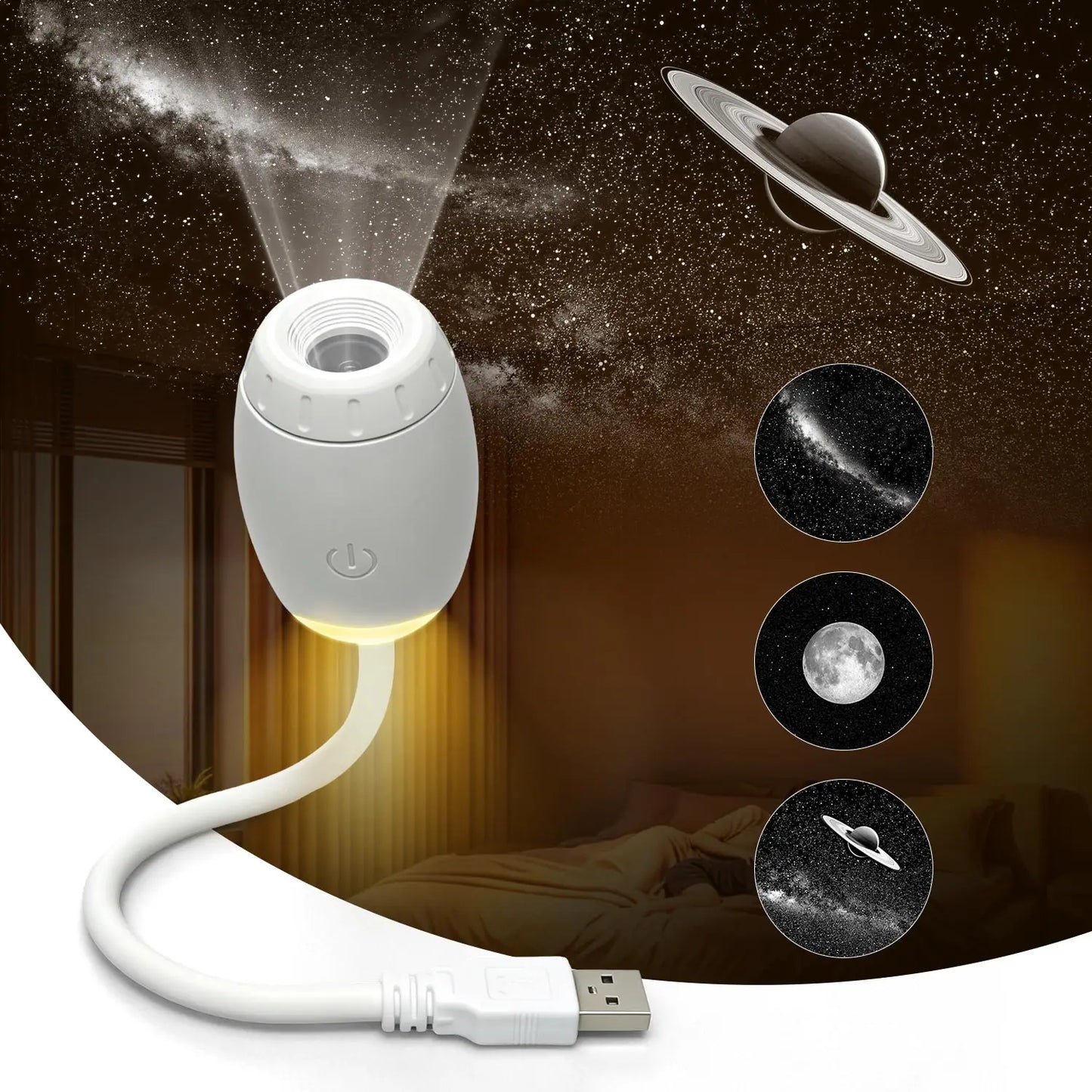 GalaxyDream™ Star Projector – USB LED