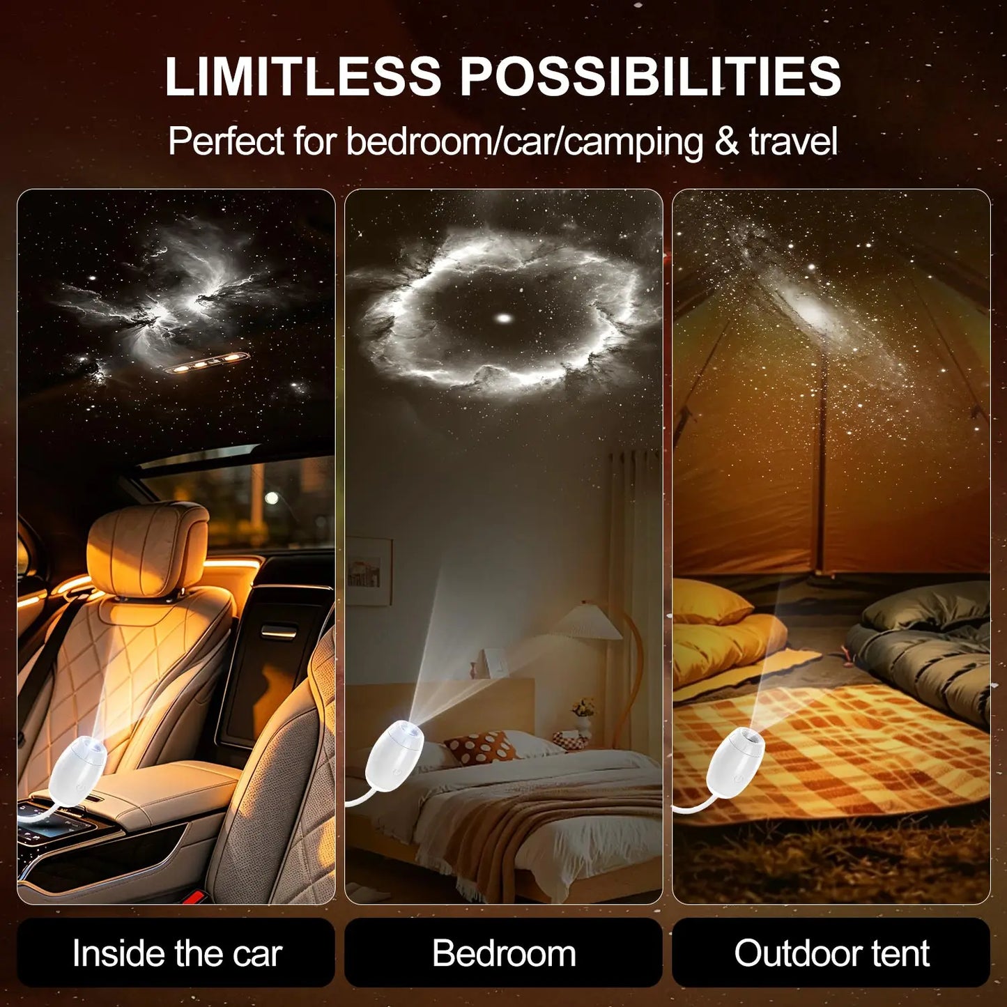 GalaxyDream™ Star Projector – USB LED